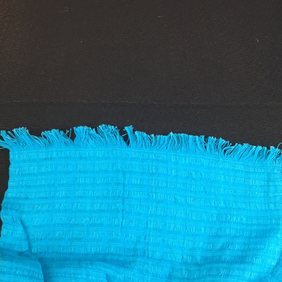 Turquoise Blue Scarf - Picture 2 of 4